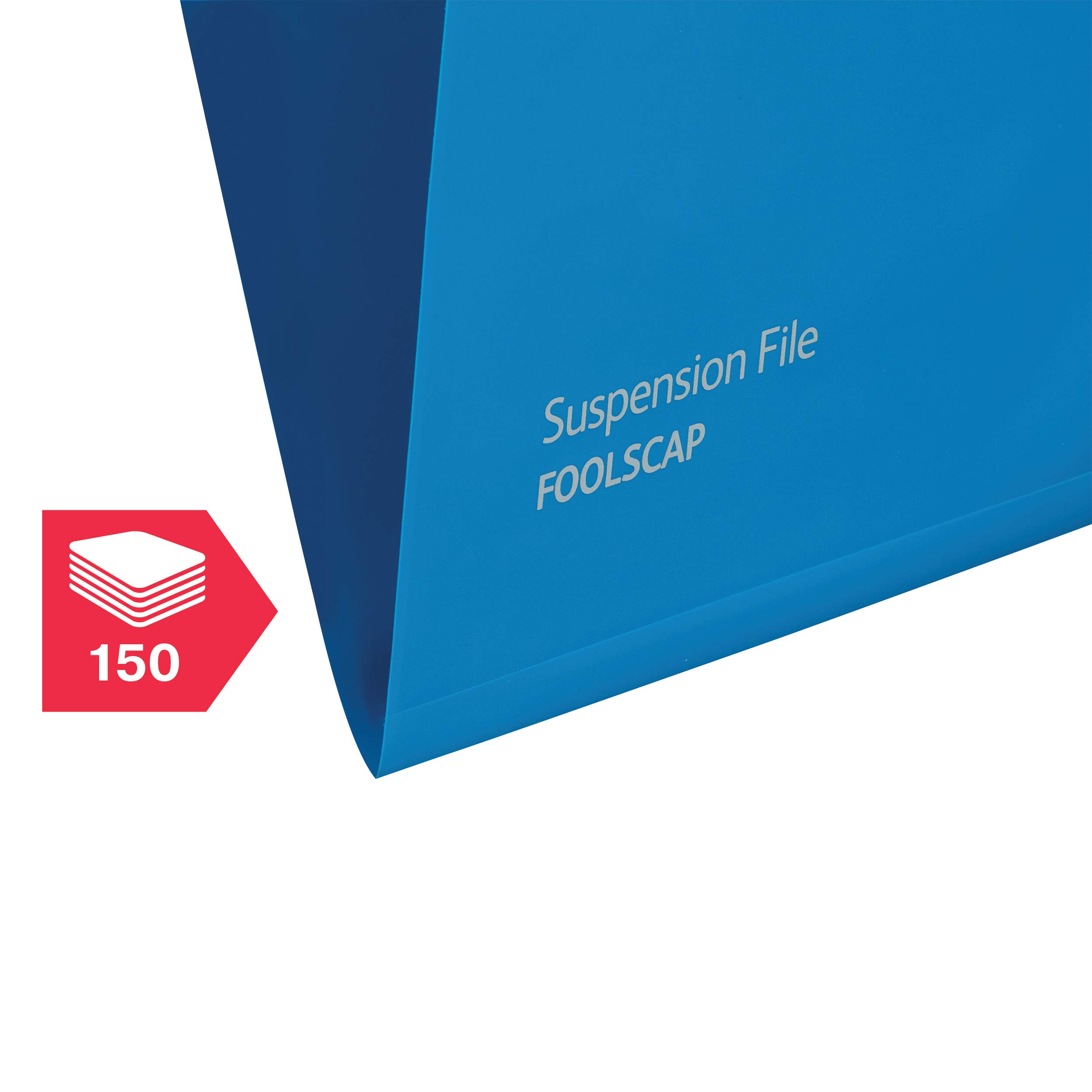 Rexel Crystalfile - Carpeta colgante, 25 unidades, azul