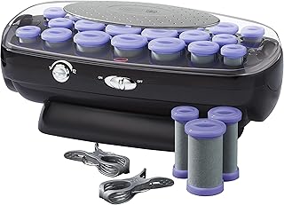 Sponsored Ad - INFINITIPRO BY CONAIR Ceramic Flocked Hot Roller Set with Cord Reel and 20 Hair Rollers