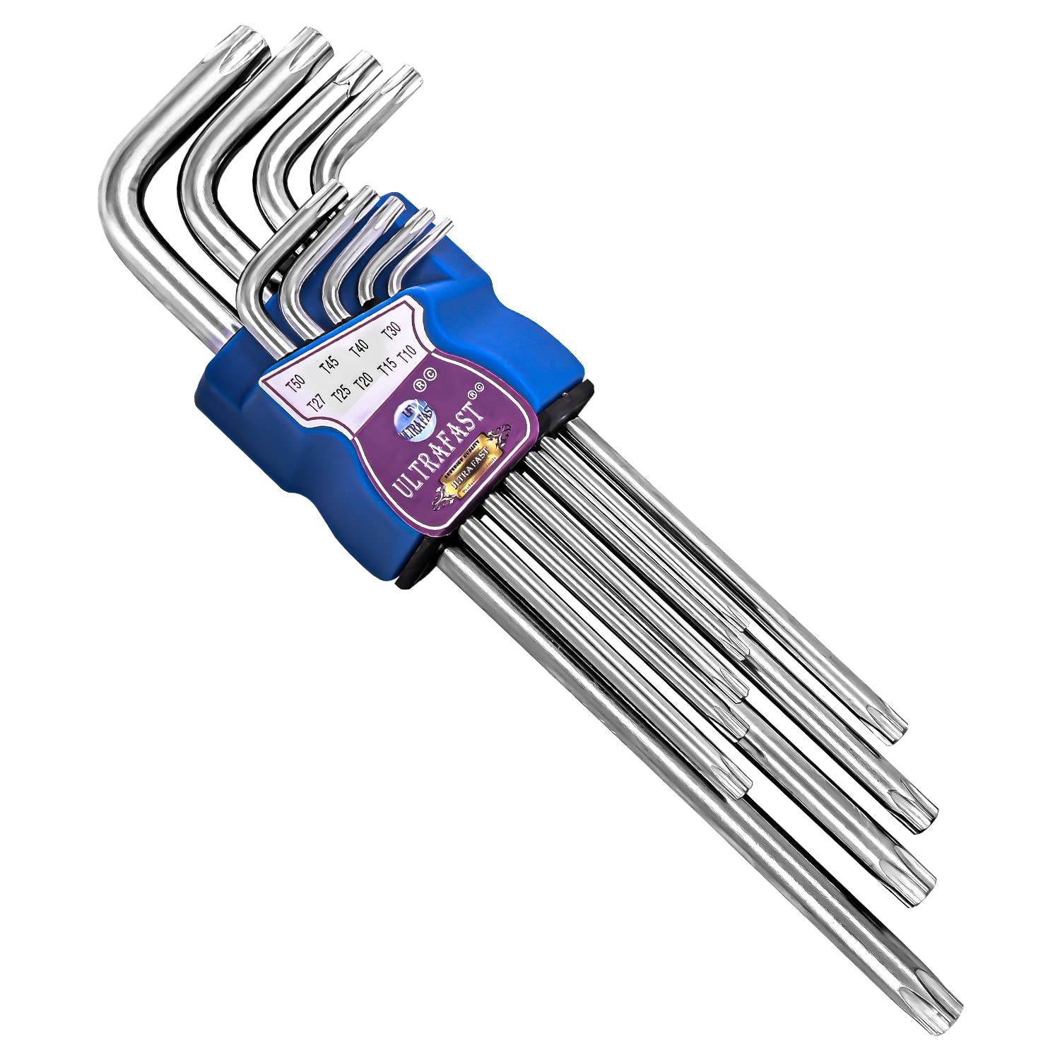 ULTRAFAST 9-Piece Torx Key Set Long Arm Allen Wrench keys Chrome Vanadium Steel for Furniture Assembly Bicycle Repair Tightening Loosening (B0BRFVP9BJ) Amazon Price History, Amazon Price Tracker