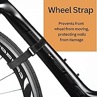 Vista 6 de Soporte de pared para bicicleta - Soporte de bicicleta para interiores - Soporte de pared para bicicleta para el hogar o apartamento - Estante