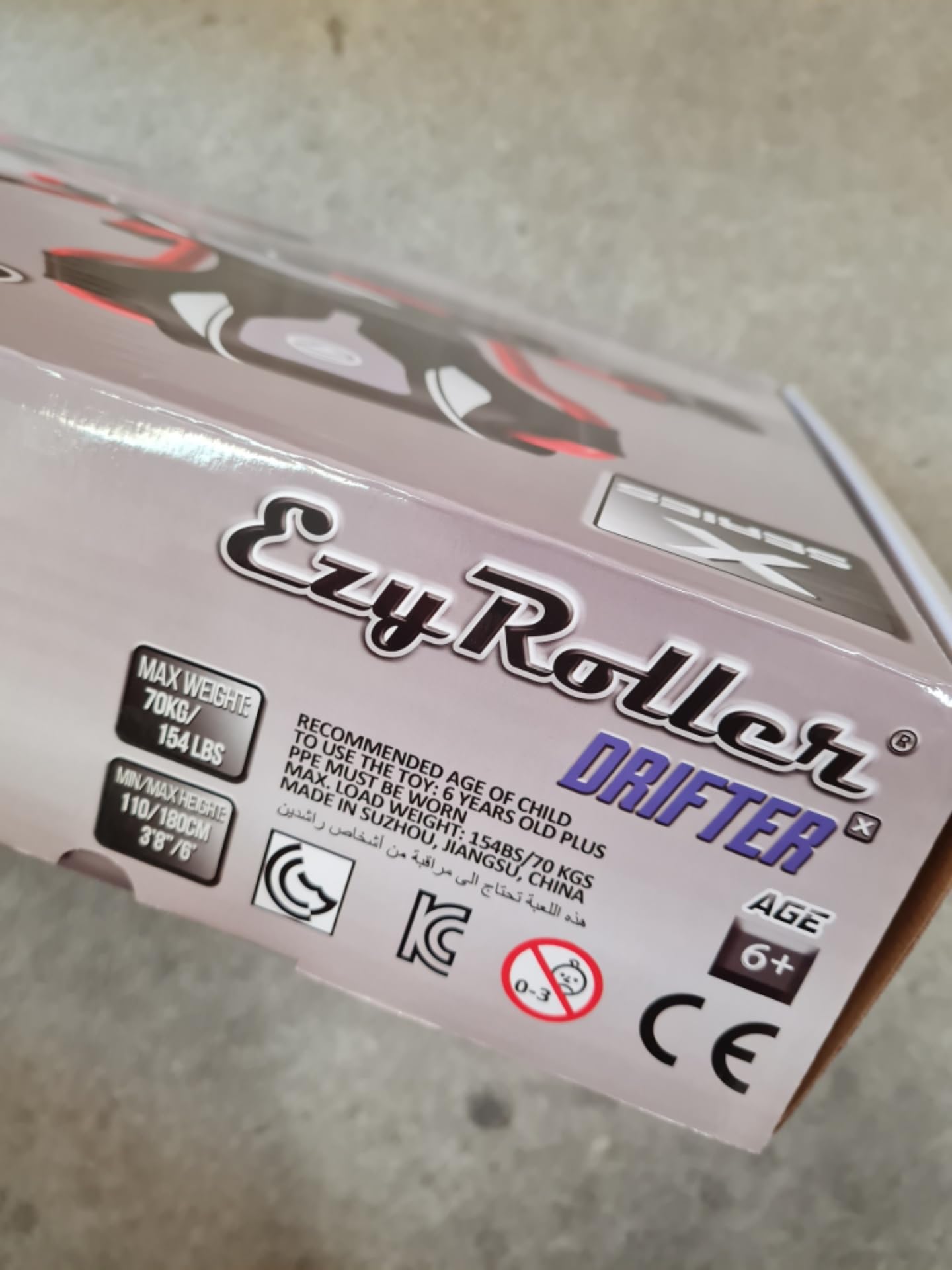EzyRoller Nuevo juguete Drifter-X para niños de 6 años en adelante, hasta 150 libras, color rojo