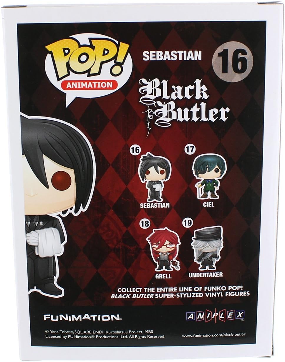 Funko POP Anime: Black Butler - Sebastian Toy Figure