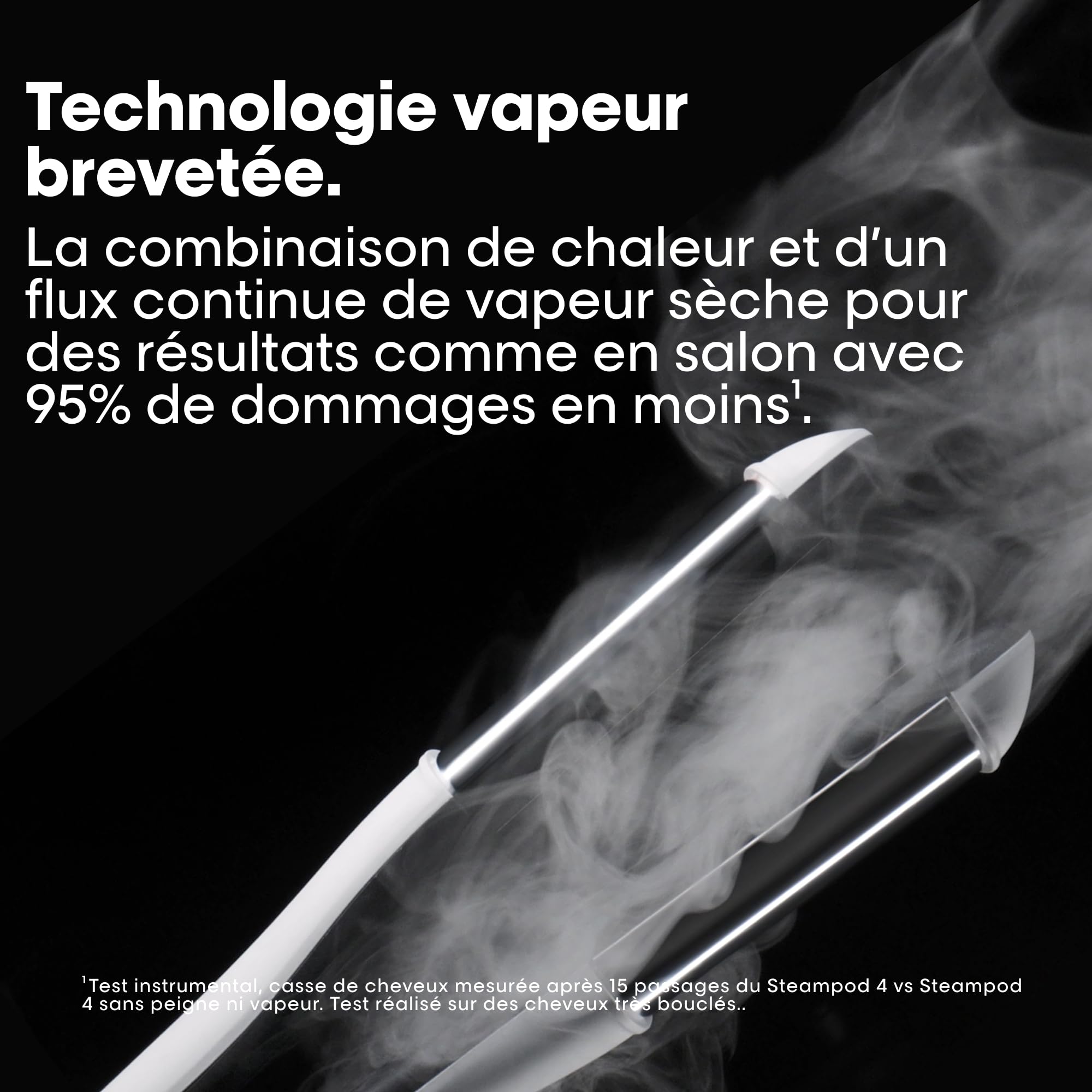 STEAMPOD 4 - Lisseur Boucleur Vapeur - Idée Cadeau - 95% De Dommages En Moins - Coiffage Rapide - 3 Températures - Technologie Vapeur Brevetée - Tous Types De Cheveux - L'Oréal Professionnel