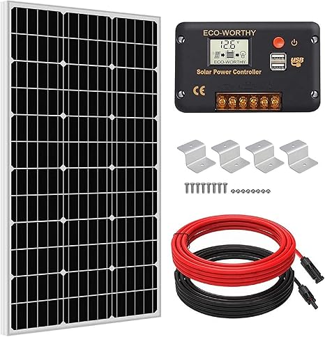 Amazon Eco Worthy ソーラーパネル 100w 単結晶 12v ソーラーパネルキット 太陽光チャージ aチャージコントローラー付属 超高効率 耐蝕性 災害対策 日本倉庫出荷 10年品質保証 太陽光パネル Amazon Eco Worthy ソーラーパネル 100w 単結晶 12v ソーラーパネルキット 太陽光チャージ aチャージコントローラー付属 超高効率 耐蝕性 災害対策 日本倉庫出荷 10年品質保証 太陽光パネル
