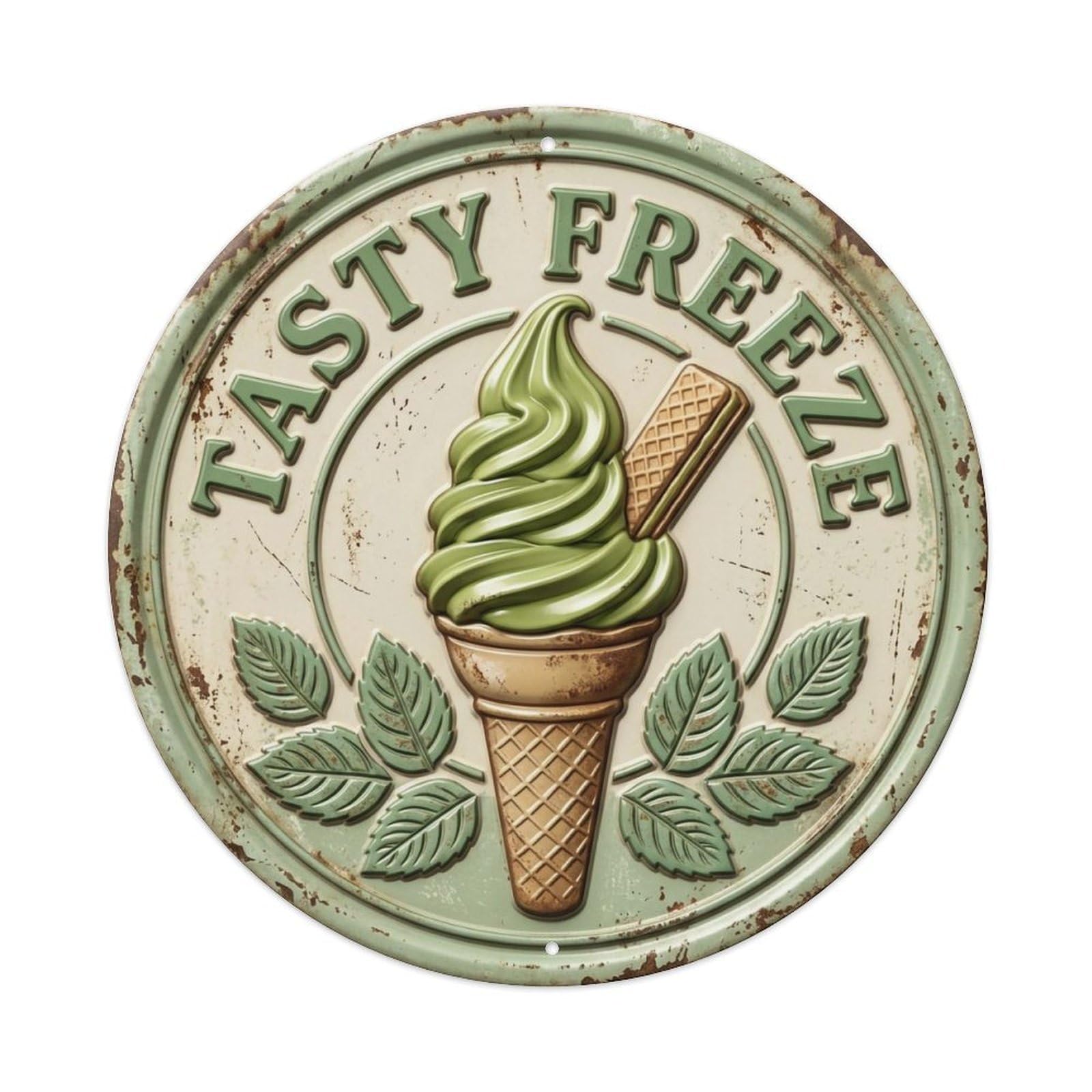 Tasty Freeze Soft Serve Metal Tin Sign