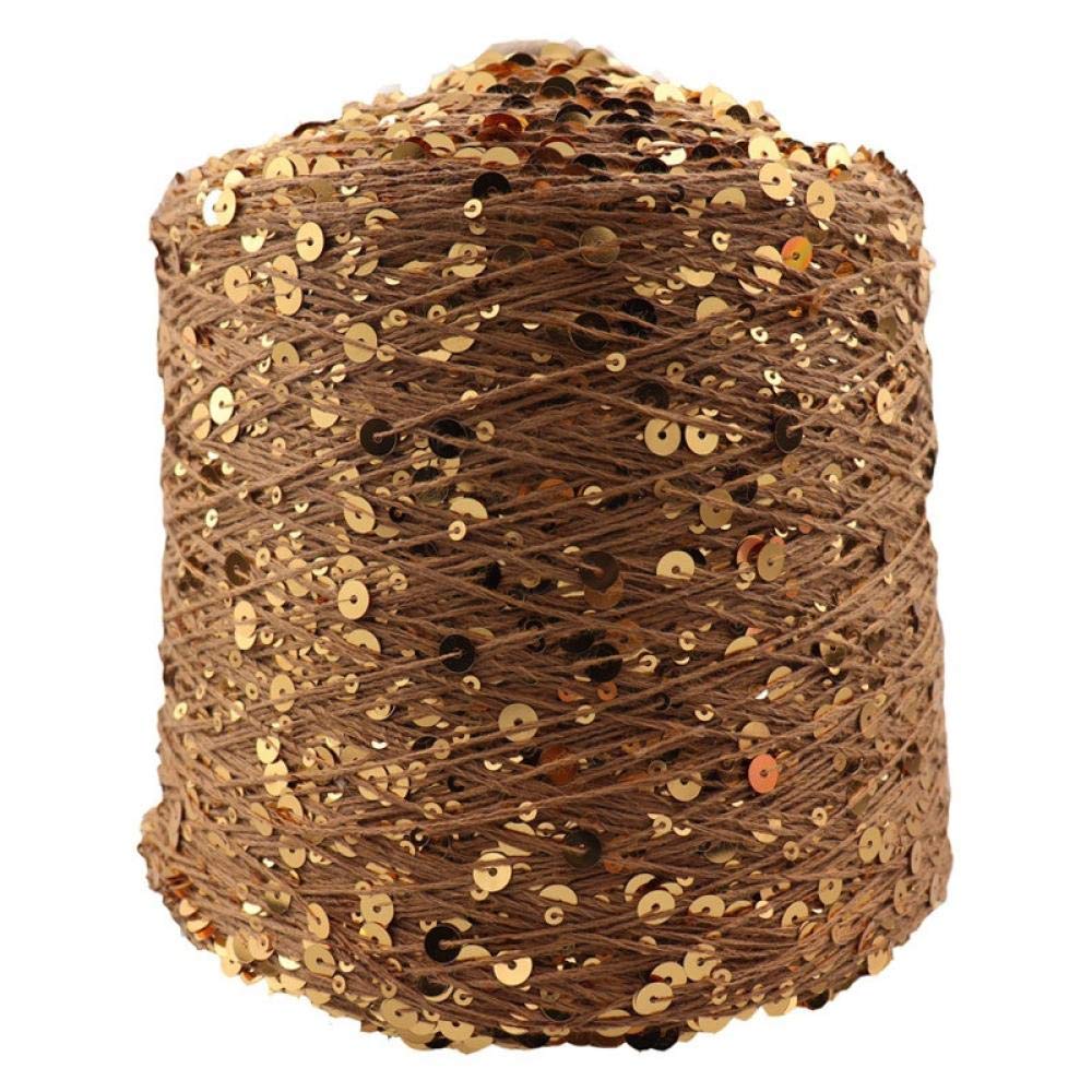 Double Knit Double Knit 50G/Ball/140M Cotton Yarn 6/3Mm Special Sequin Yarn Clothing Accessories Doll Knitting Yarn-02_2Pcs