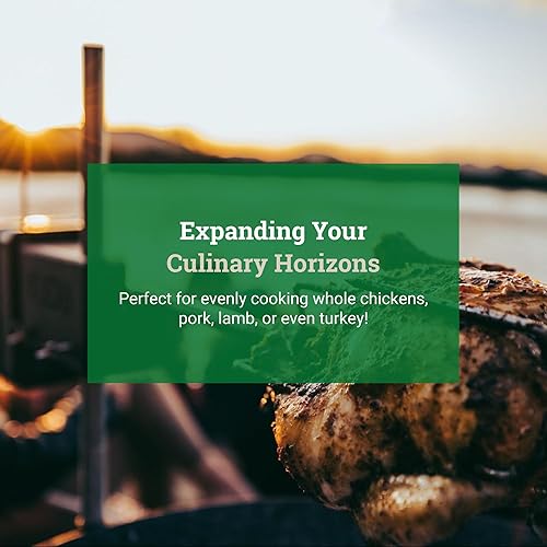 Miniatura 2 de KUDU Kit de asador - Asador cuadrado de acero inoxidable con pilas para parrilla de carbón de 5/16 pulgadas