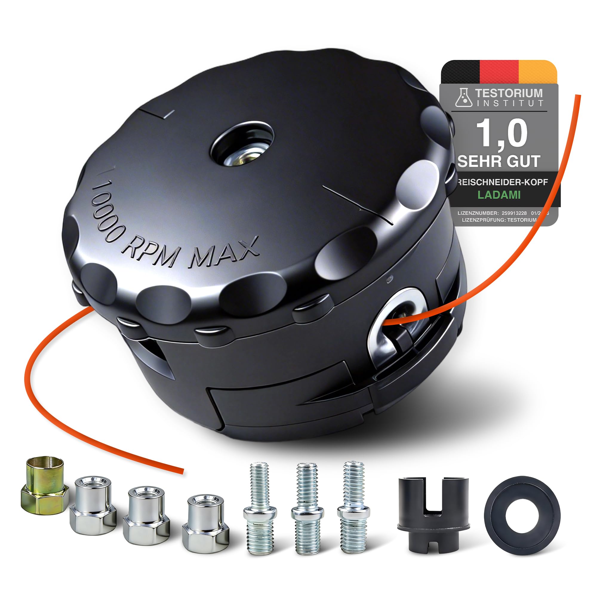 Universal Tap & Go Fadenkopf mit 3-mm-Faden und Gewindeanschluss