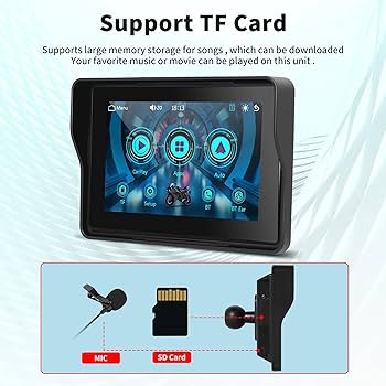 Amazon.com: Podofo 2025 Upgrade Motorcycle GPS Wireless