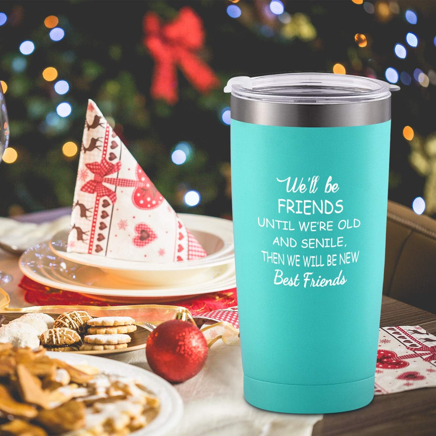 Get Discount 70% Price We’ll Be Friends Best Friend Travel Tumbler, Inspirational Friendship Birthday Gifts for Women Girls Sisters, Gingprous 20 Oz Insulated Wine Tumbler Cup with Lid, Mint Greatest Product We’ll Be Friends Best Friend Travel Tumbler, Inspirational Friendship Birthday Gifts for Women Girls Sisters, Gingprous 20 Oz Insulated Wine Tumbler Cup with Lid, Mint
