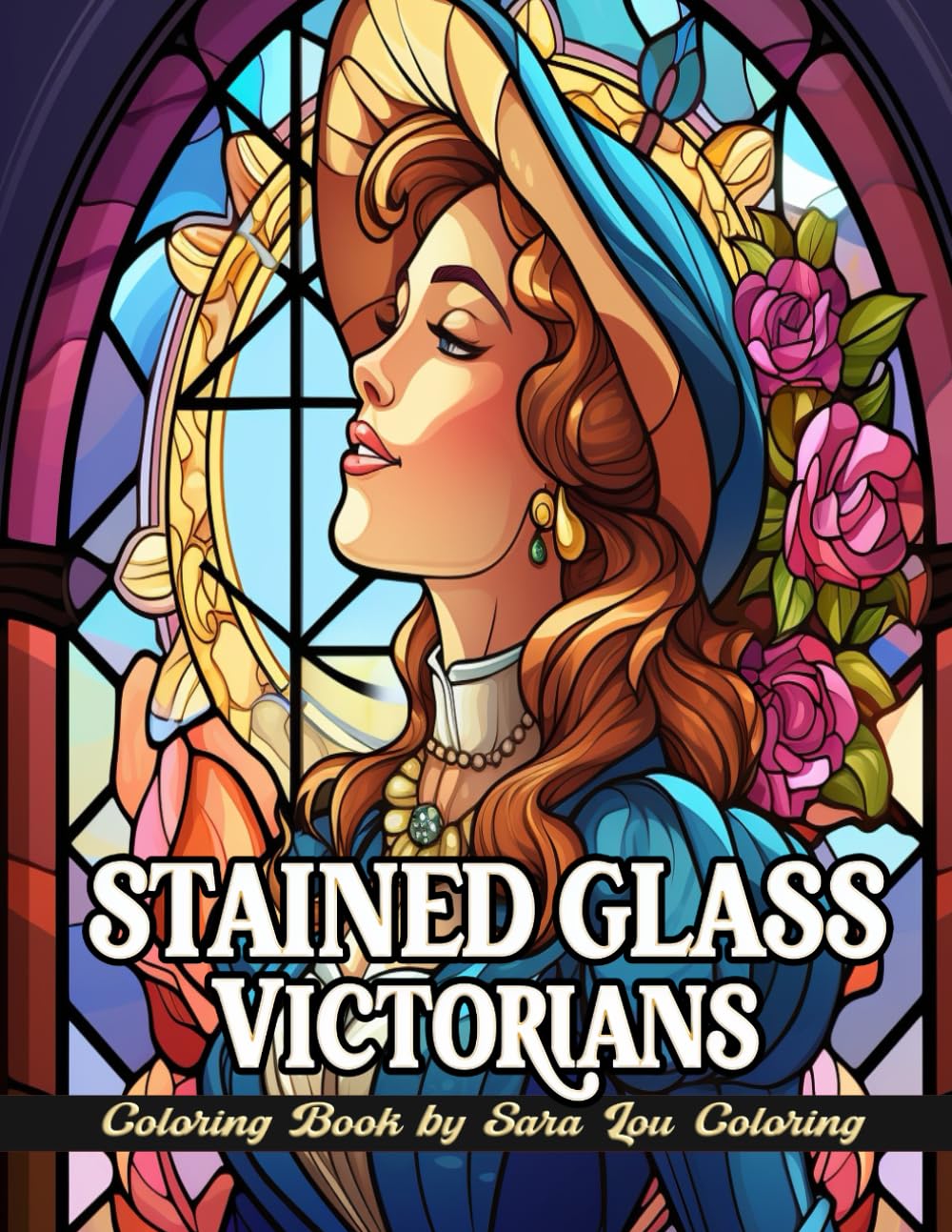 Stained Glass Victorians Coloring Book: 40 Enchanting Illustrations Present Diverse Elegance Nestled Within Exquisite Patterns. Coloring Book for Adults New Release