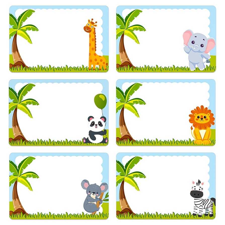 Free Printable Jungle Name Tags Free Printable Jungle Name Tags