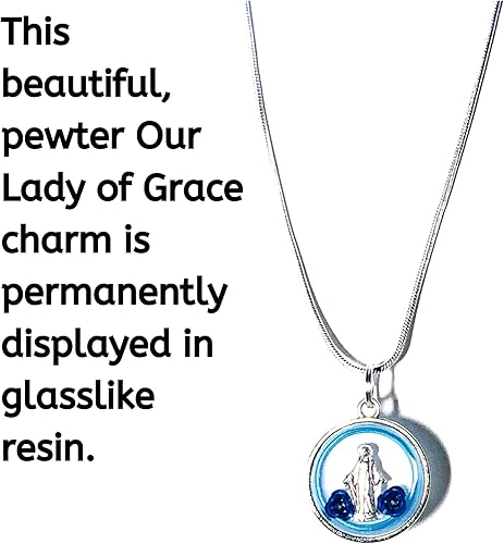 Miniatura 2 de Miraculous Medal Pendant Necklace Mother Mary Catholic Christmas Lourdes Our Lady of Grace