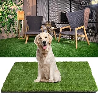 45mm 4FTX6FT Artificial Grass - Realistic Fake Turf Grass Outdoor with UV & Fire Resistance for L...
