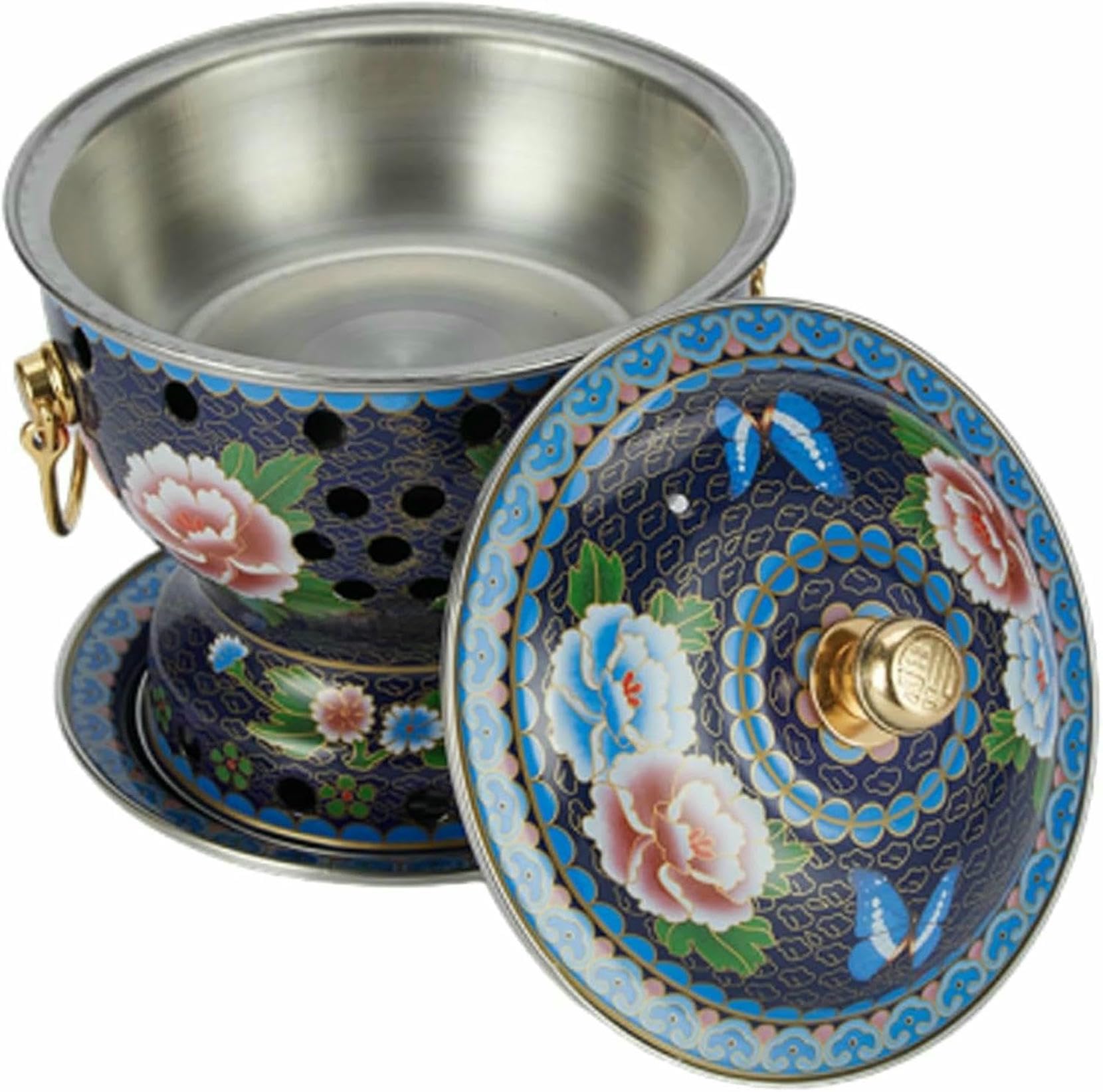Pot chaud en cuivre émaillé de Pékin pour réunion de famille et cuisine traditionnelle chinoise