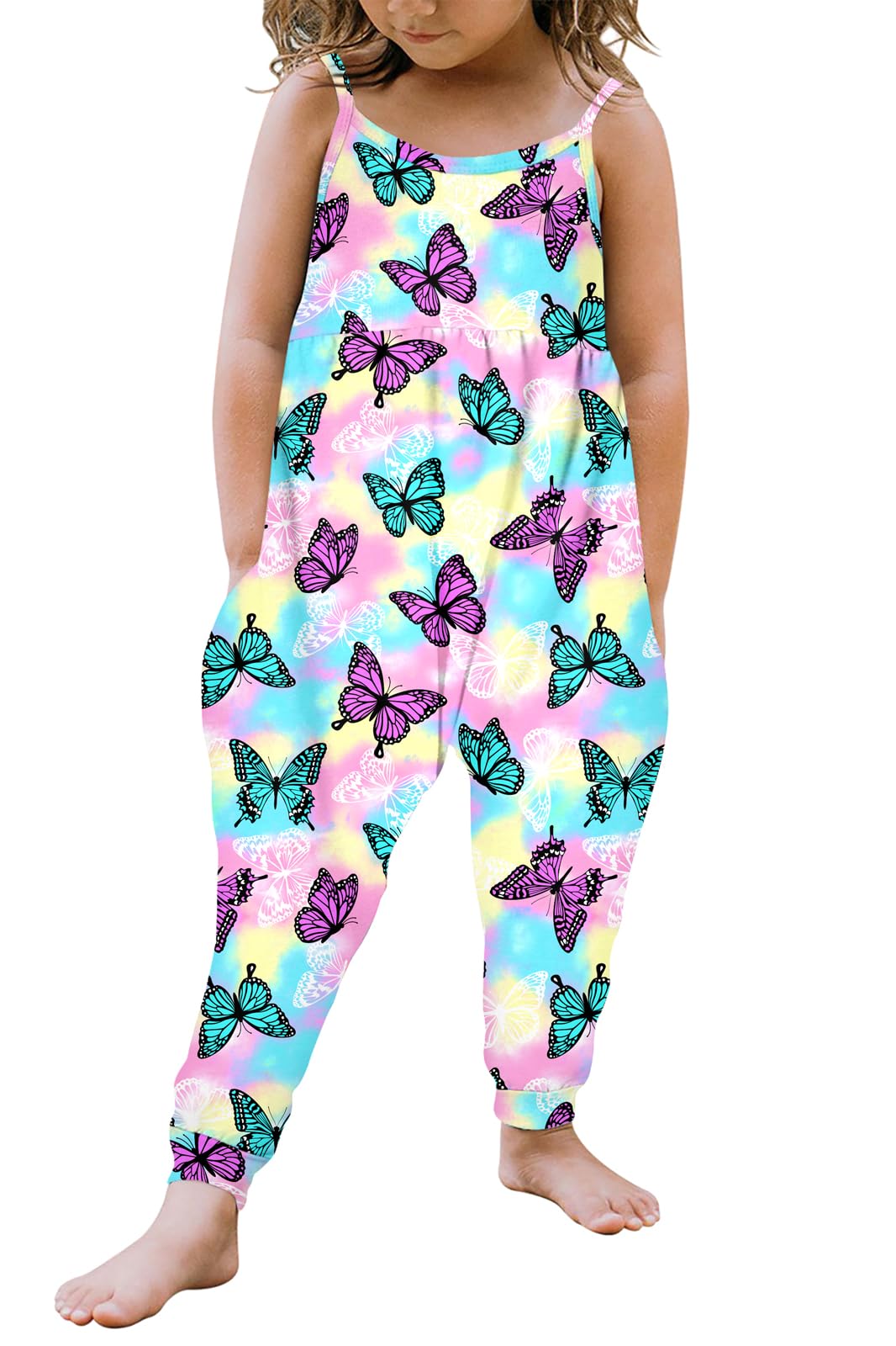 Yousie Toddler Girls Kids Rompers Jumpsuit Summer Spring Outfits 1-8 Years