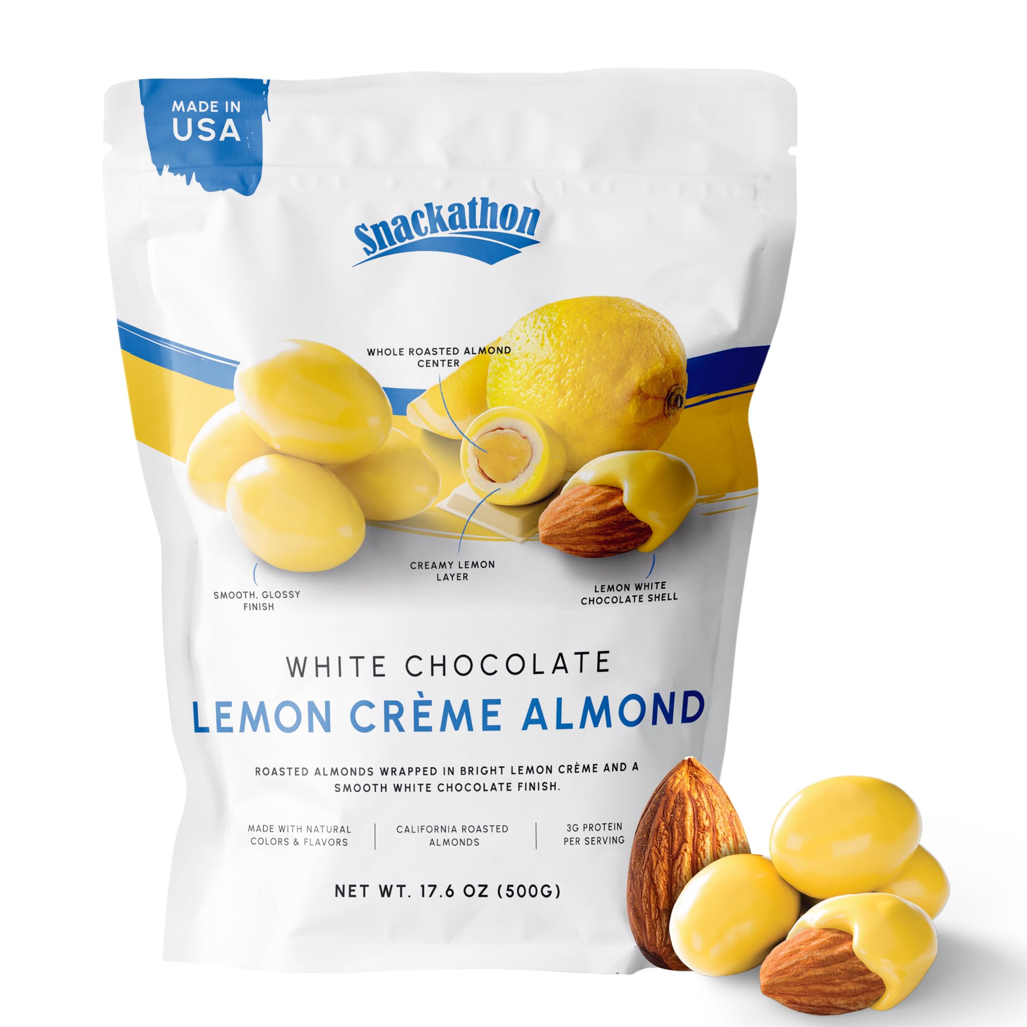 Amazon.com : Snackathon Lemon Creme White Chocolate Covered