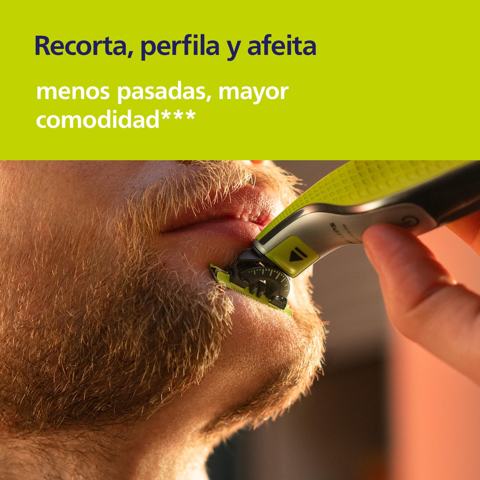 Philips OneBlade 360, Cuchillas de Repuesto Originales Para Recortador de Barba y Maquina de afeitar Hombrel, Compatible con todos los Philips OneBlade, Pack de 2 unidades, QP420/60