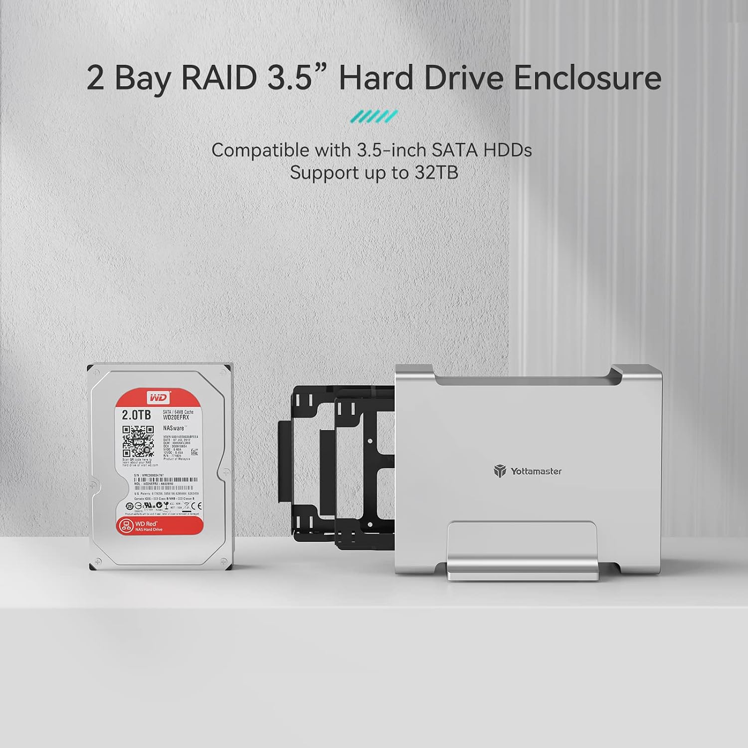 Yottamaster enclosure with a 3.5 inch SATA HDD