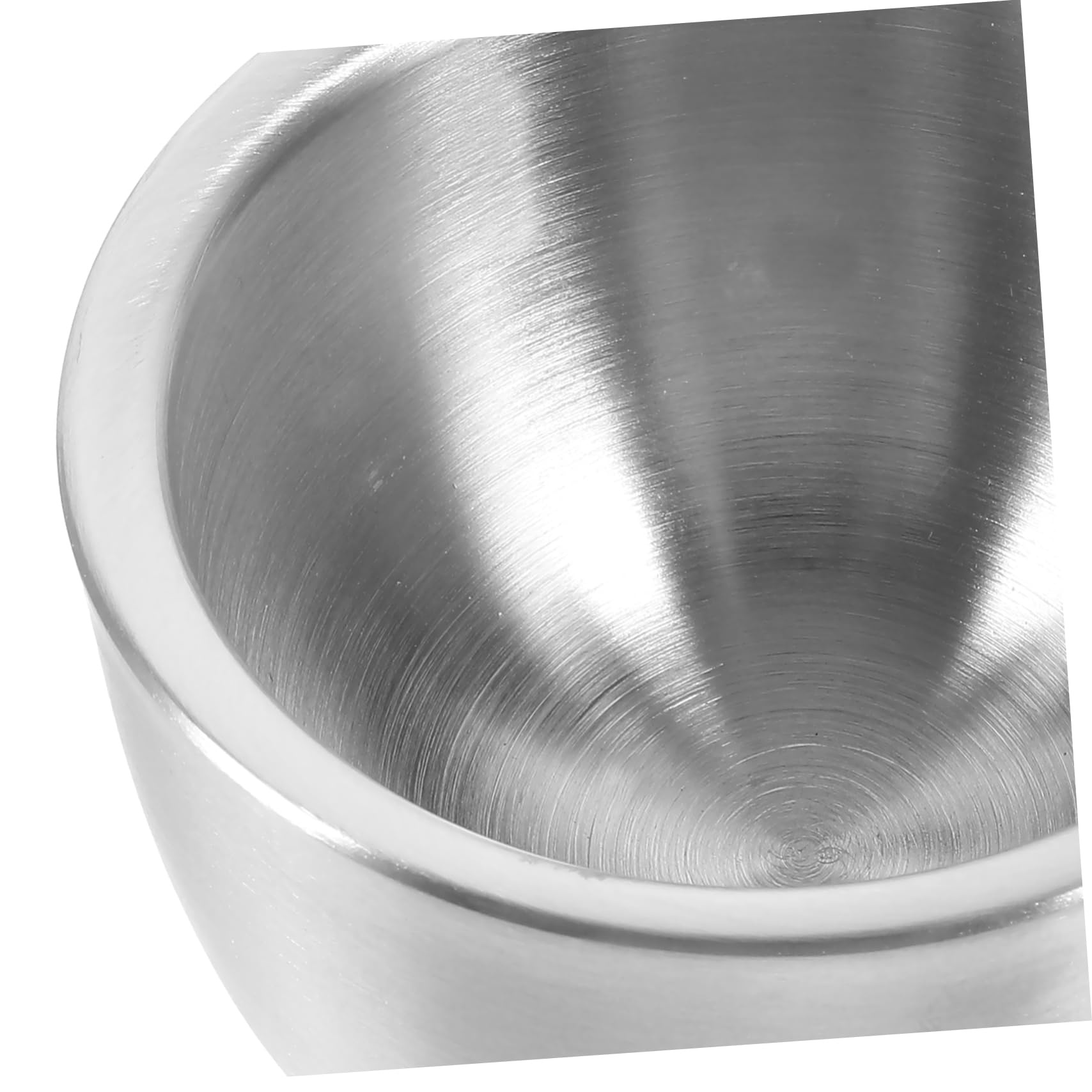 Edelstahl Knoblauchstampfer mit Deckel, Größe S, Silber