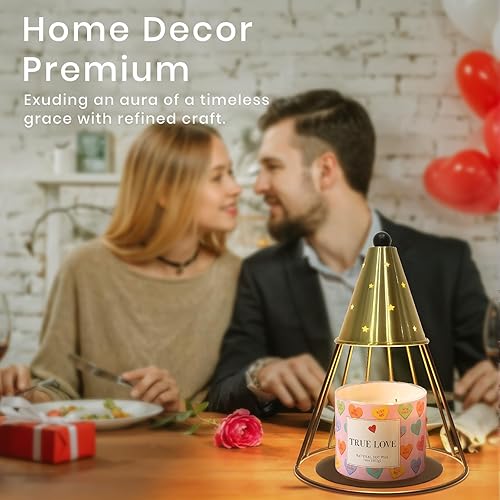 Miniatura 4 de Lámpara calentadora de velas con temporizador, regulable, regalo del día de San Valentín, calentador de velas de altura ajustable, lámpara de vela