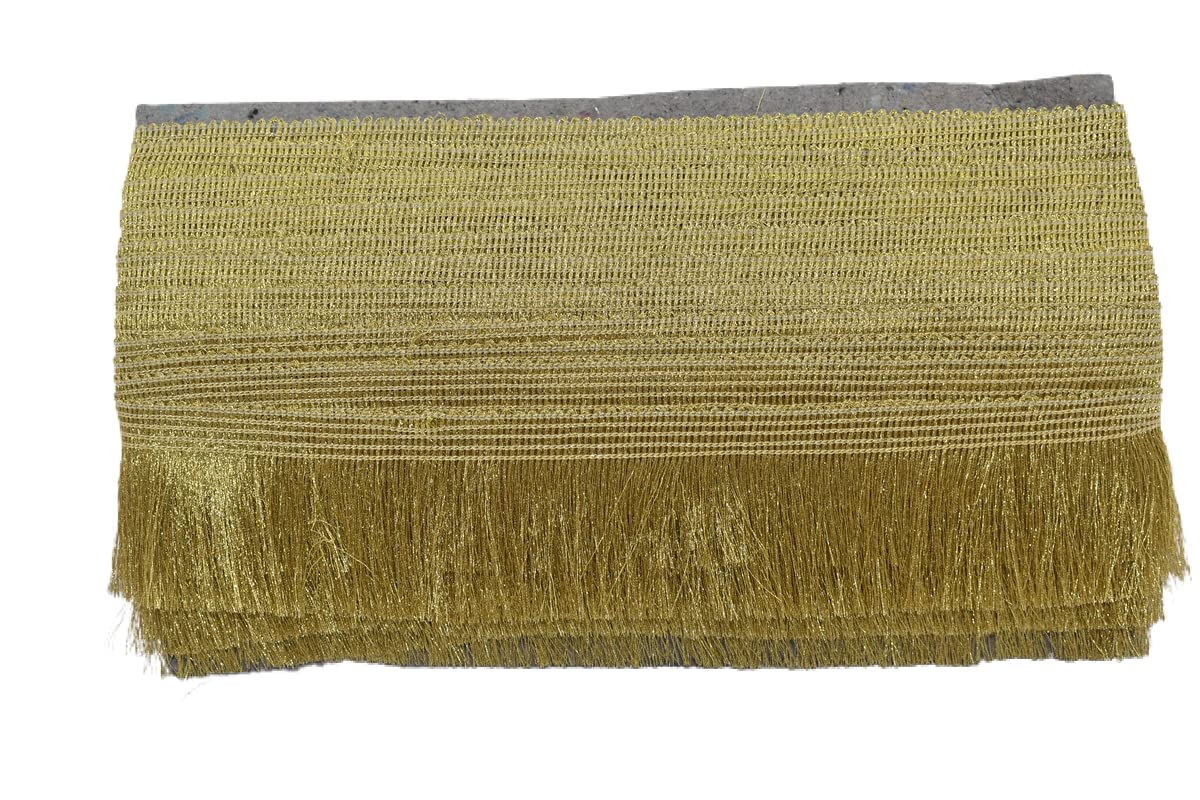 Cinta de flecos para blusas y saris sin deshilacharse, borde de encaje de borla de 9 yardas