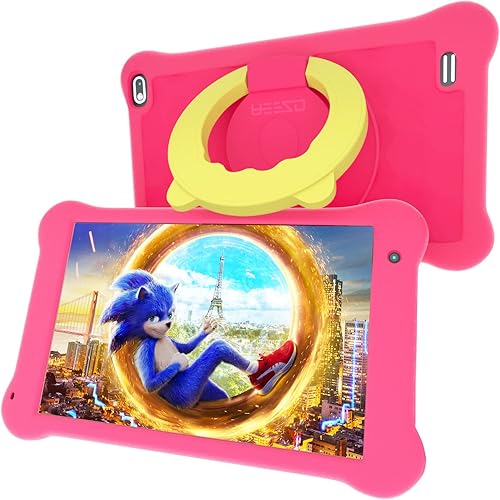 AEEZO Tablet para niños de 7 pulgadas WiFi Android 10 Tablet PC FHD 1920x1200 IPS pantalla 2GB RAM 32GB ROM tableta de control parental rosa New Pink