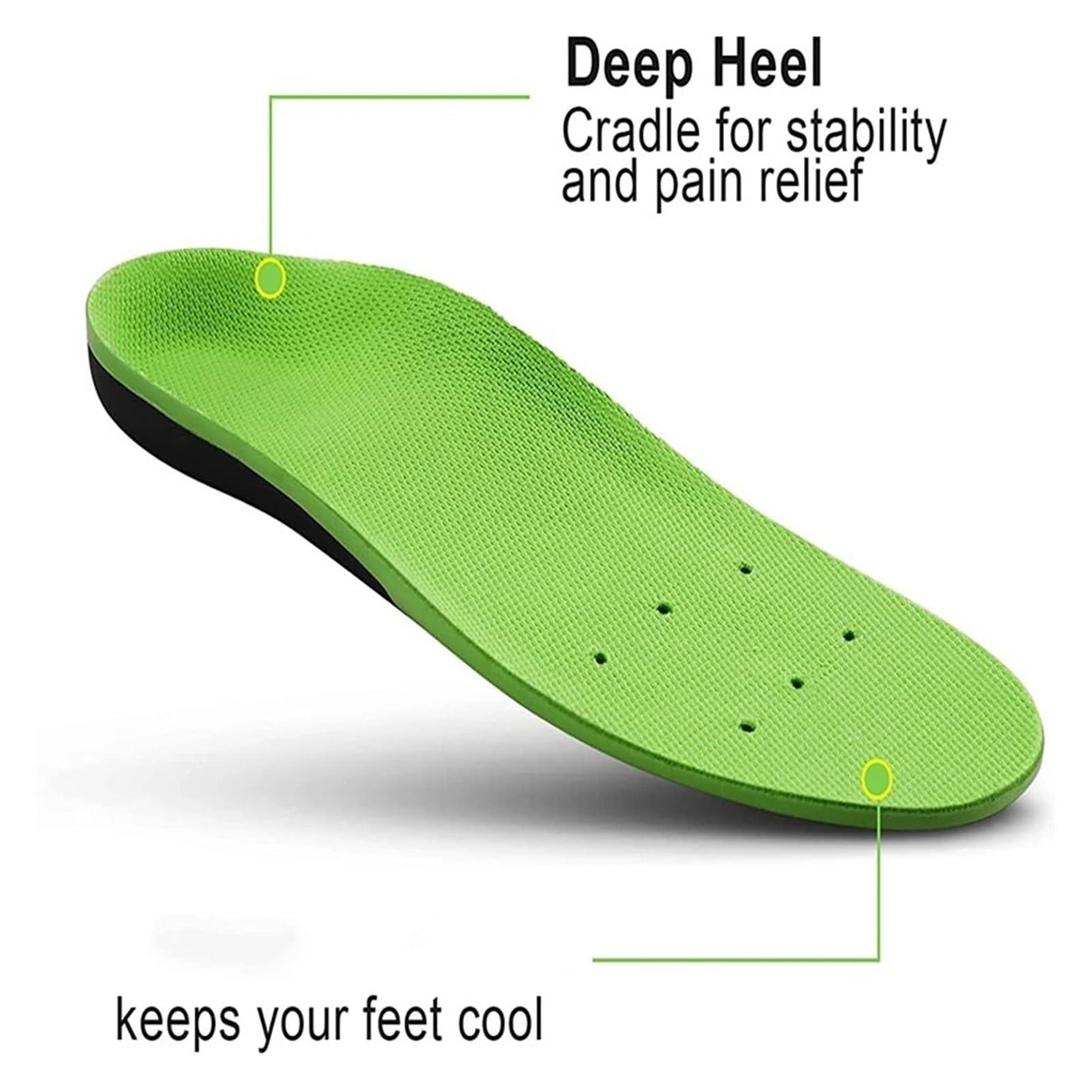 Plantillas de Soporte de Alto, Suela de Zapatos ortopédicos for pies, Almohadilla for, Alivia el Dolor de Fascitis Plantar, Calzado Deportivo(EU36-38)
