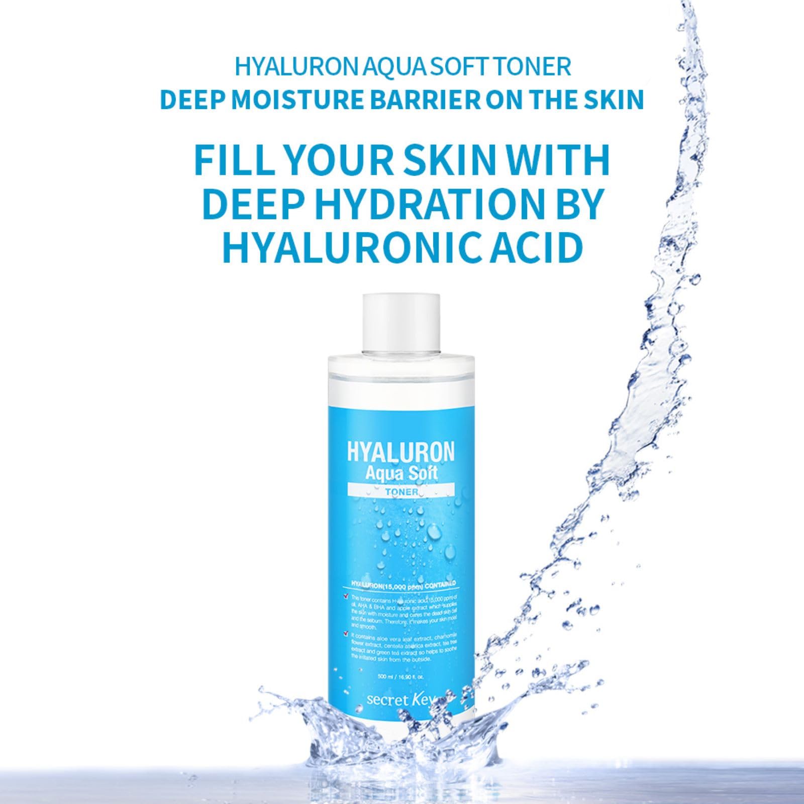 Secret Key Hyaluron Aqua Toner 16.9 fl. oz. (500ml)