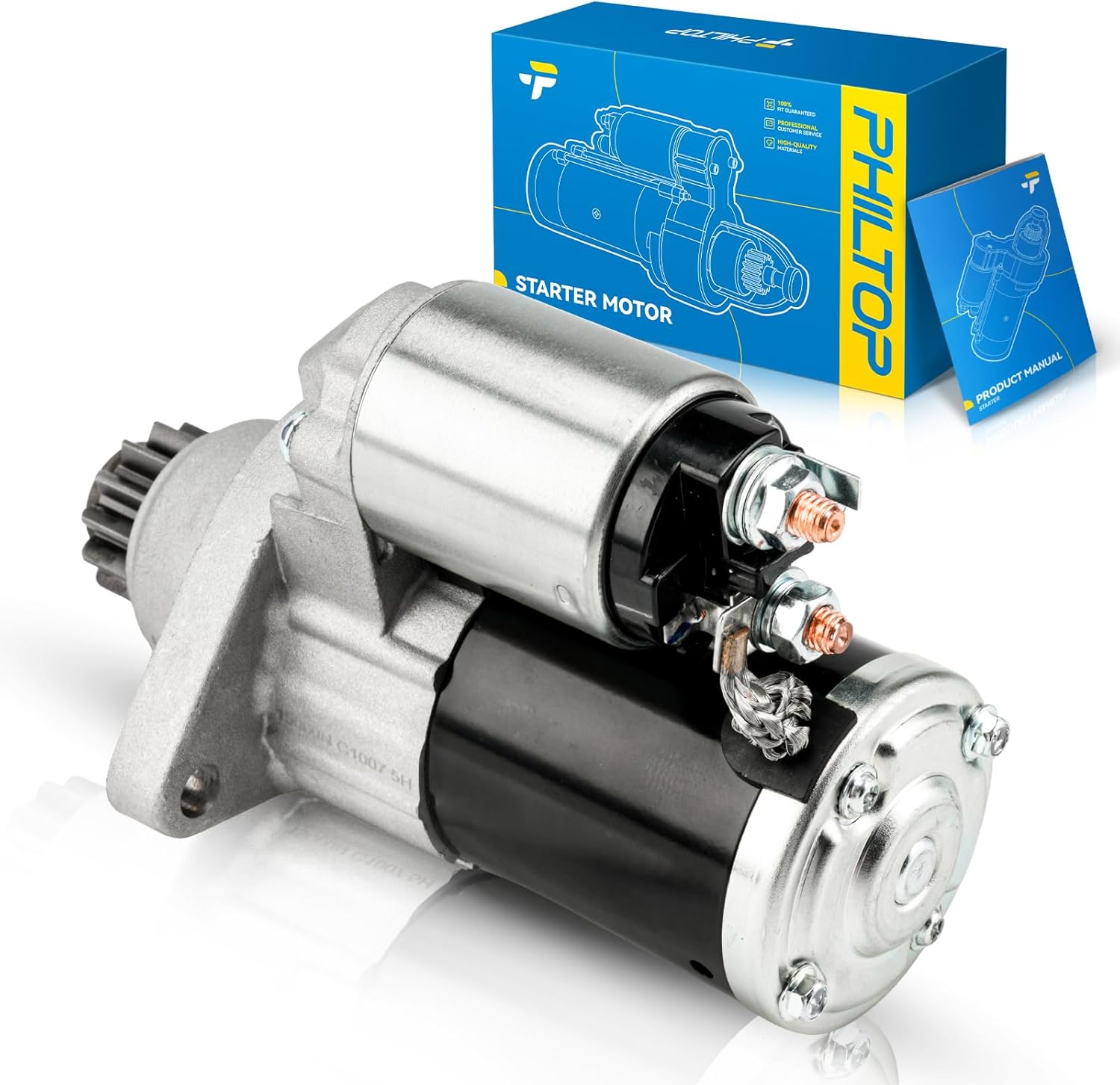 PHILTOP Starter Compatible with Nissan 2007-2012 Altima 2.5L(Automatic CVT),2013-2013 Altima 2.5L Coupe 12V1.7KW CCWPMGR13 Tooth Pinion/Teeth