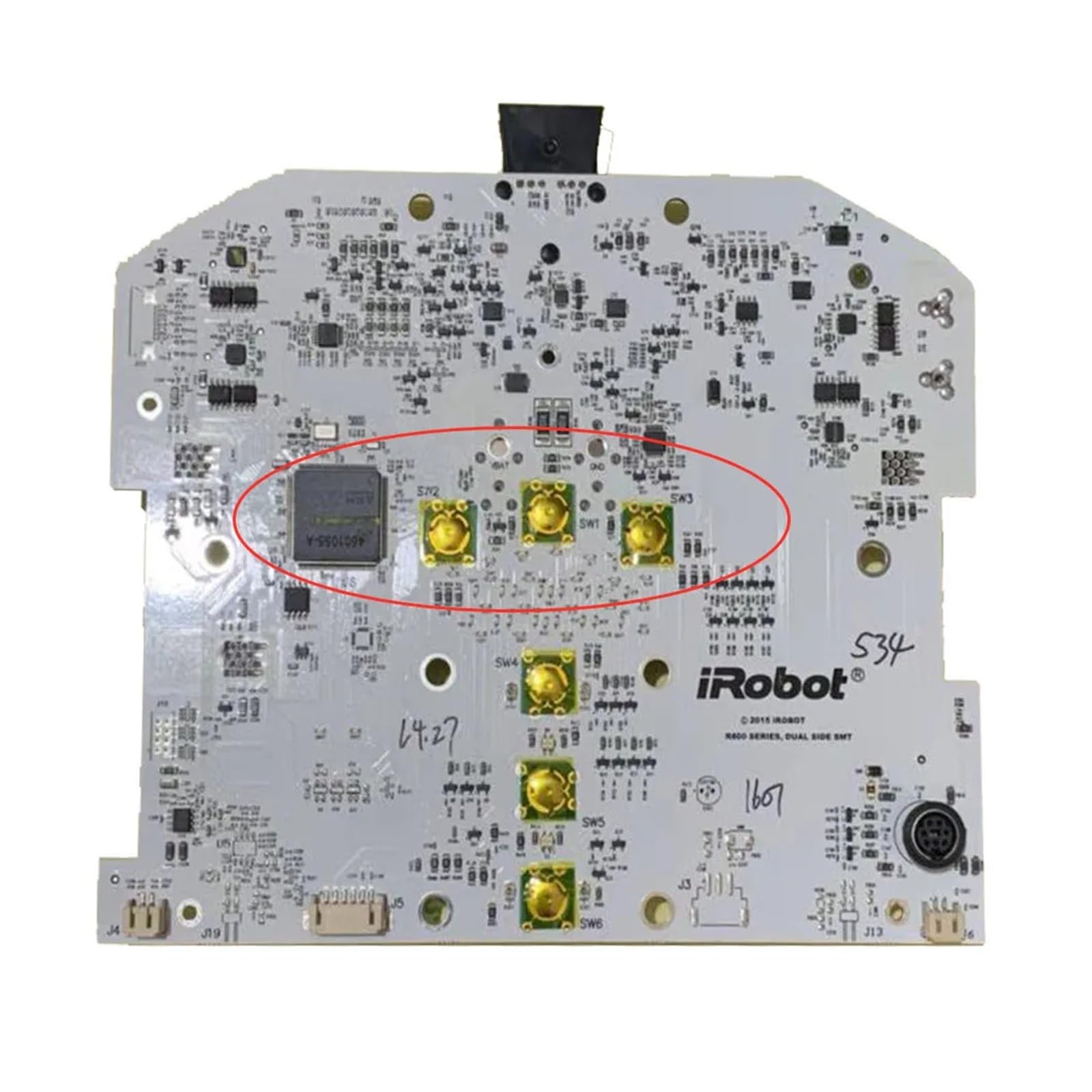 Carte mère iRobot aspirateur réparer problème programmation synchronisation plum