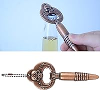 Vista 5 de Abridor de vino de aleación de zinc, abrebotellas de cobre retro, barras de forma de calavera para cocinas