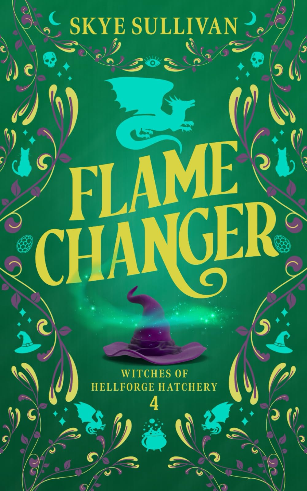 Flame Changer: A Paranormal Cozy Mystery (Witches of Hellforge Hatchery Book 4)