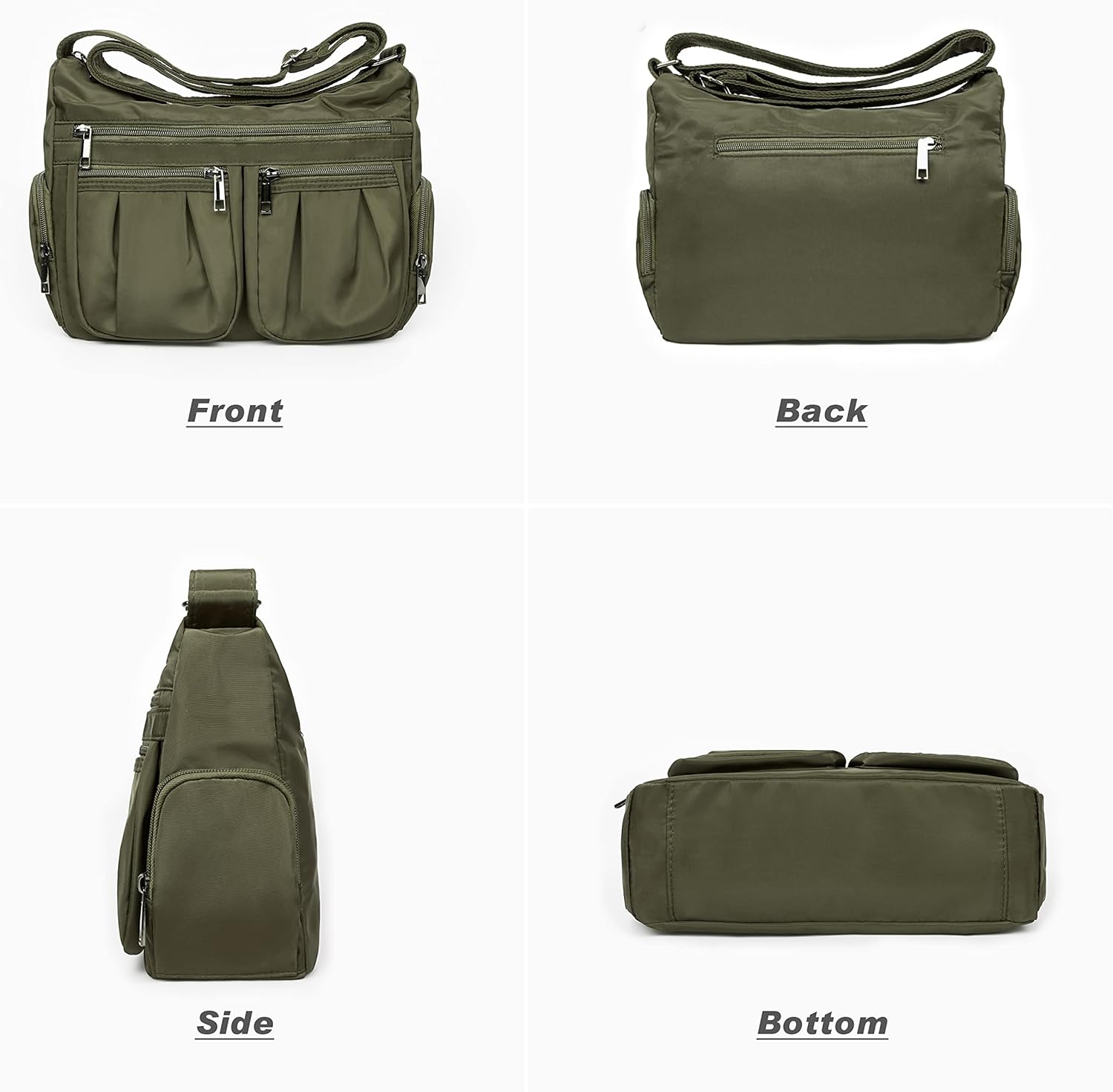 VOLGANIK ROCK Crossbody Purses for Women Shoulder Handbags Lightweight Waterproof Nylon Travel Bag Ladies Pocketbooks