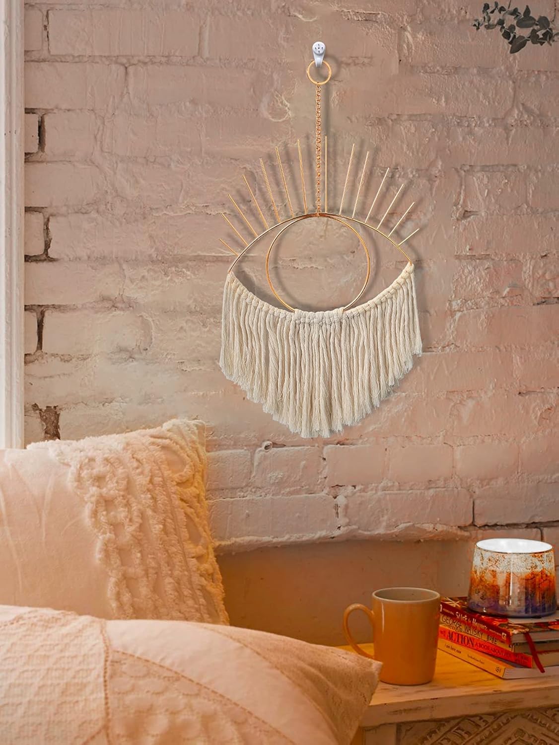 NP 1pc Eye Design Wall Hanging (Color : Beige, Size : One-Size)