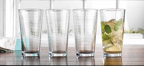 Vista 17 de Glaver's Vasos de jugo de 7 oz. Juego de 10 vasos de vidrio – Vasos de agua para bebidas para el hogar y bar, agua, cócteles, té helado. Apto