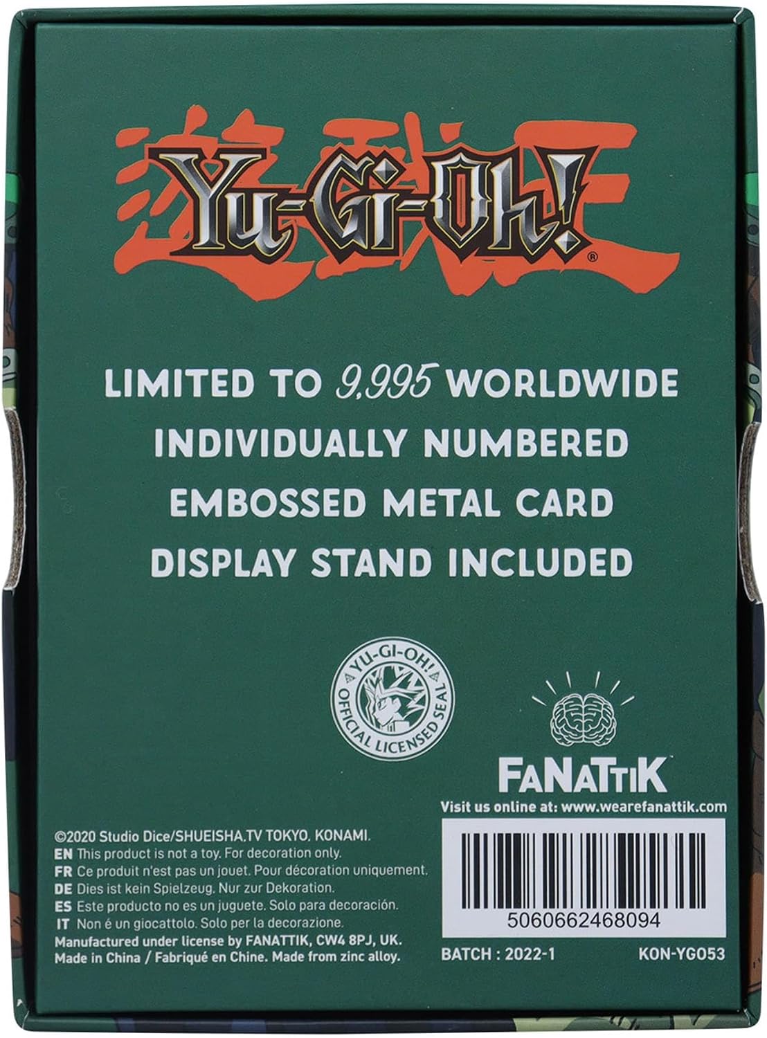 Yu-Gi-Oh! Celtic Guardian Limited Edition Embossed Metal Card