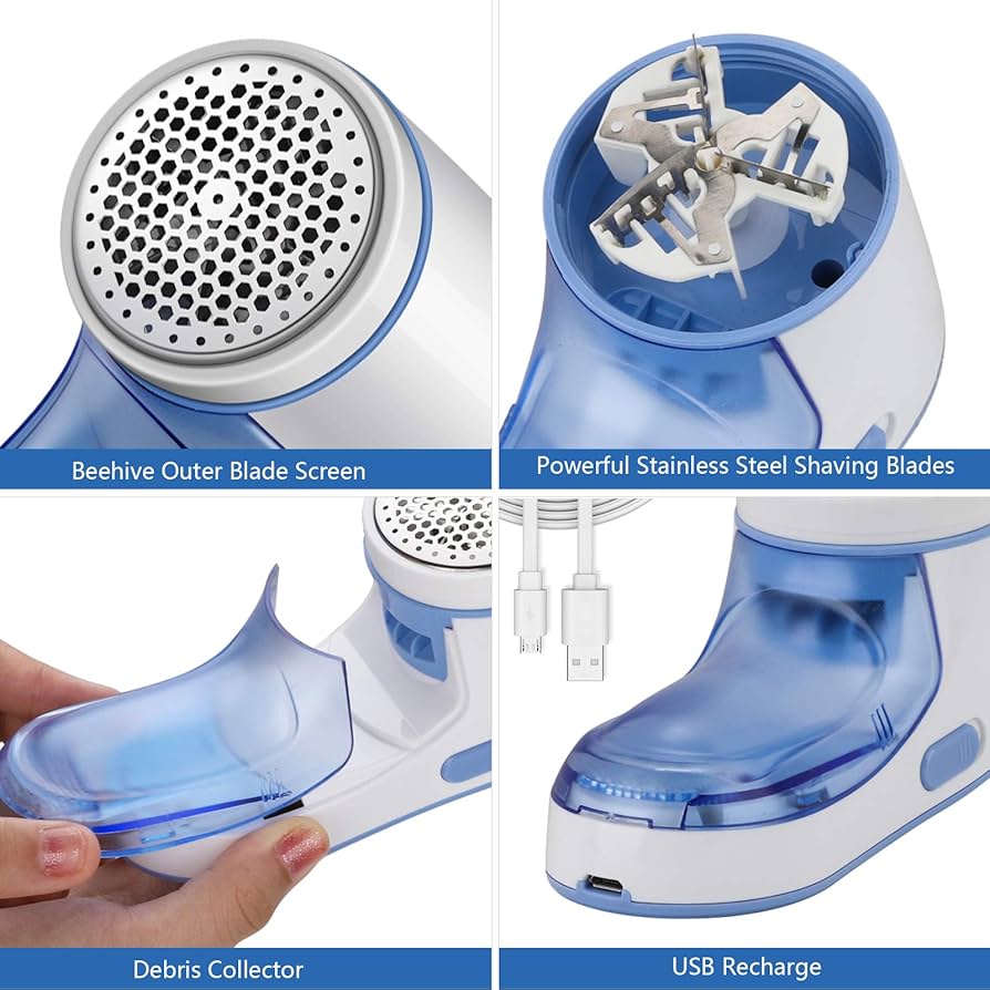 Rechargeable Fabric Shaver And Lint Remover, 3-Speed