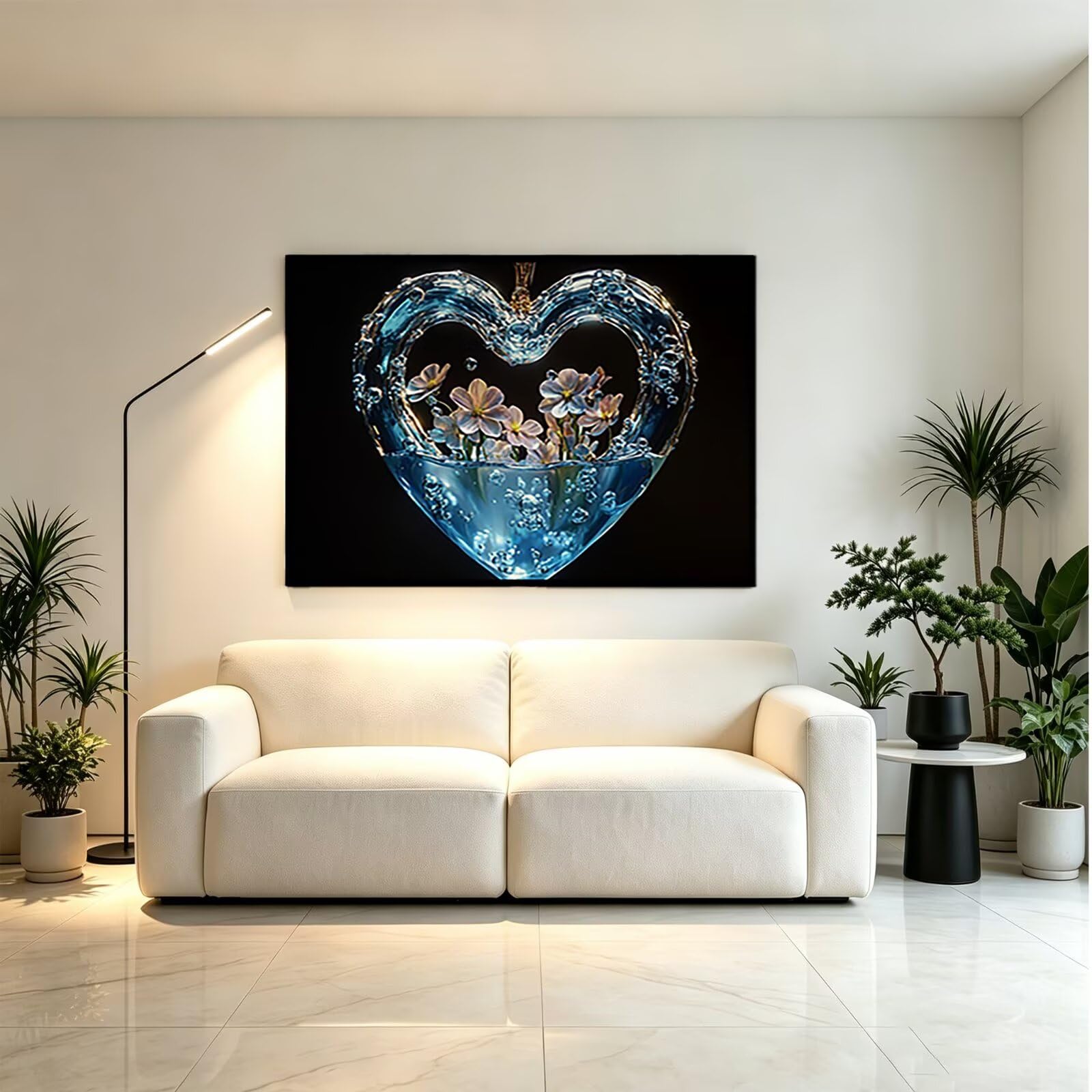 Kwadratowy obraz diamentowy 5D, czarny, 60 x 80 cm - 36493