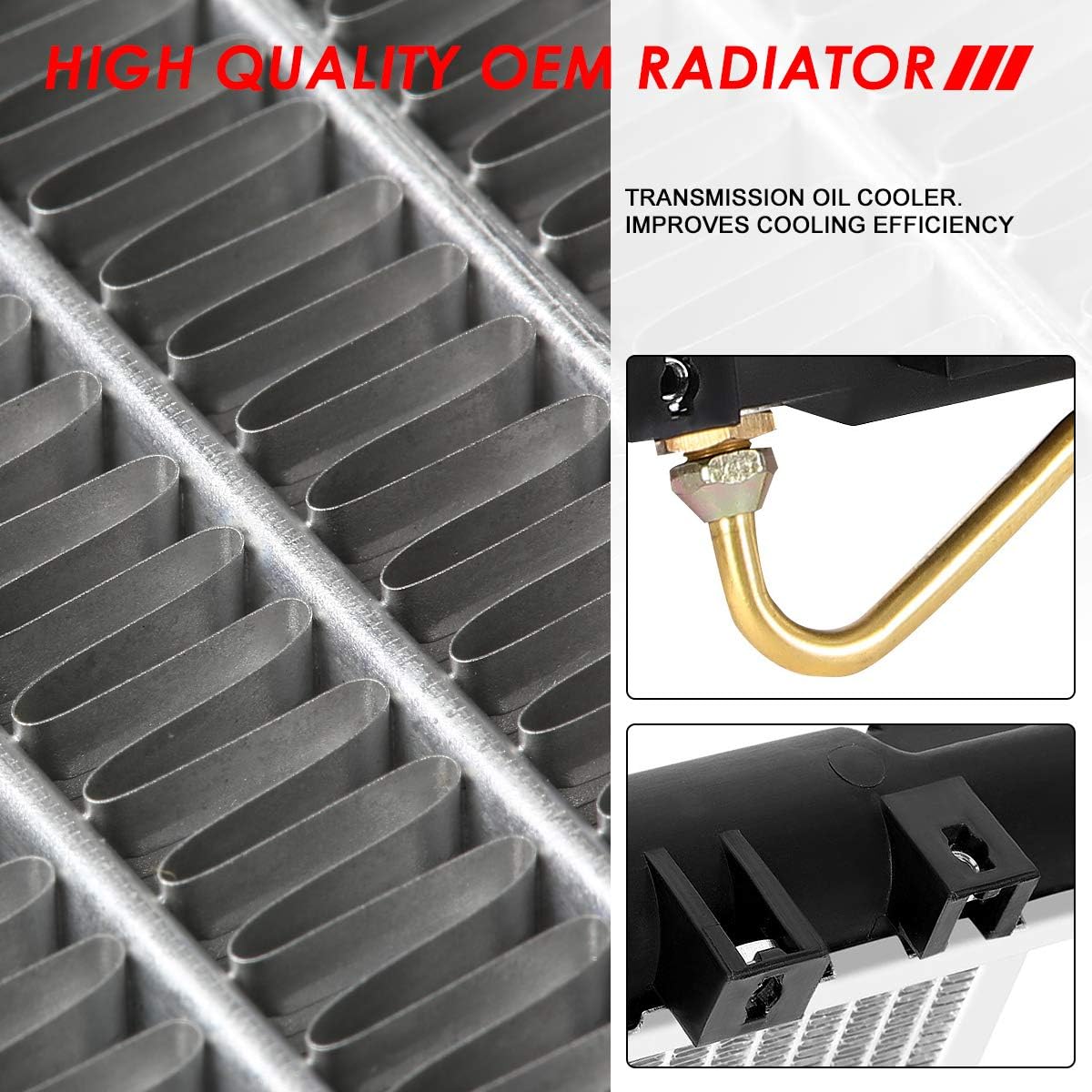 Auto Dynasty Radiator Compatible with 1990-1993 Toyota Celica GT GTS All Trac GTS All Trac AT, DPI 1174 Factory Style 1-Row Cooling Radiator, Aluminum Core