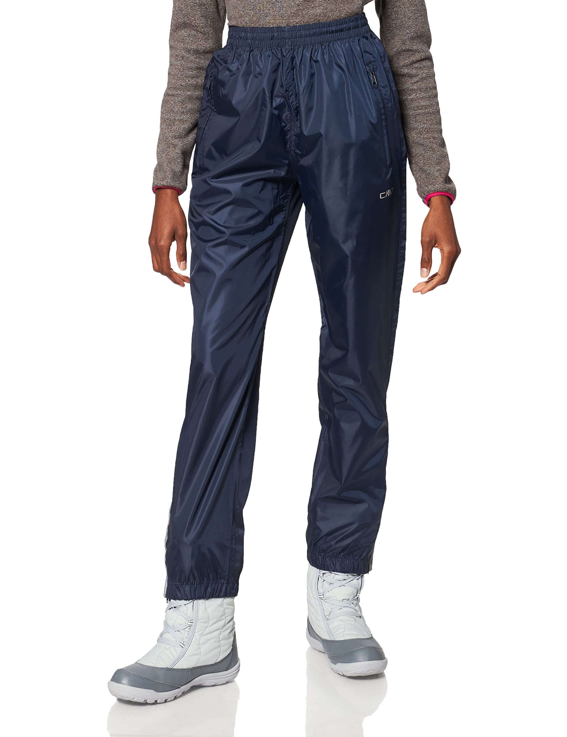 CMP Womens Rain Pants, Navy Blue, 10 EU