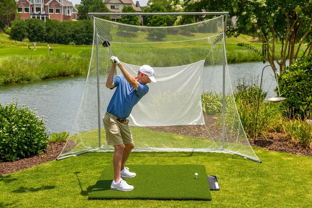 DURA-PROPremium Turf Indoor/Outdoor Golf Mat. Bonus Tray + 3 Tees