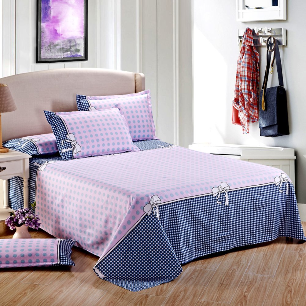 Drap de lit cartoon feuilles imprimées grand format 230x230 cm