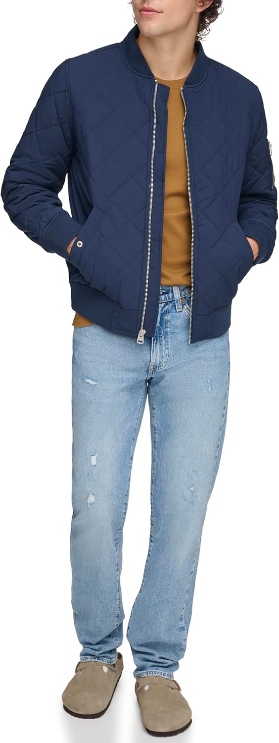Levi's mens Diamond Quilted Bomber Jacket - Image 2