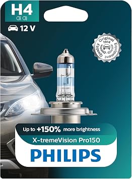 Philips X-tremeVision Pro150 H4 headlight bulb+150%, single blister