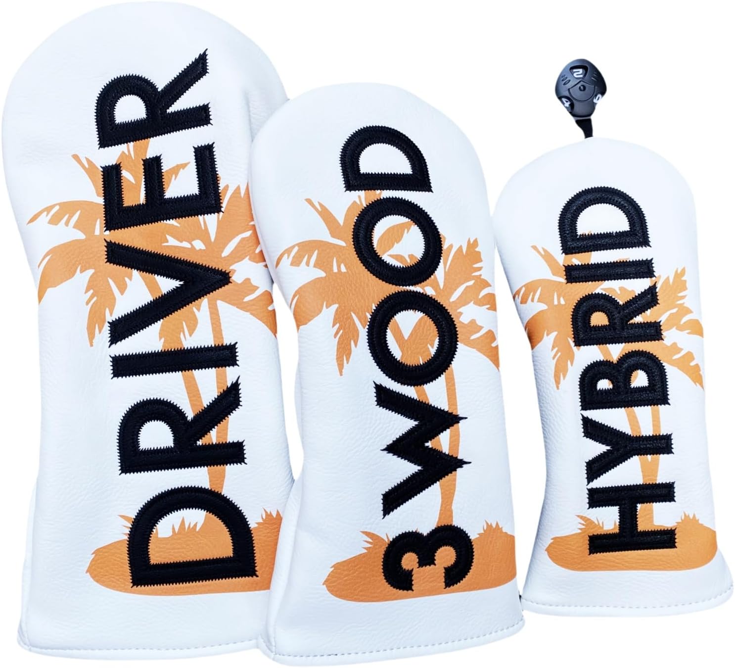 ゴルフヘッドカバーヘッドカバー1個セット - ウッドとドライバー用ゴルフヘッドカバー - ゴルフドライバー3 ウッドハイブリッドヘッ