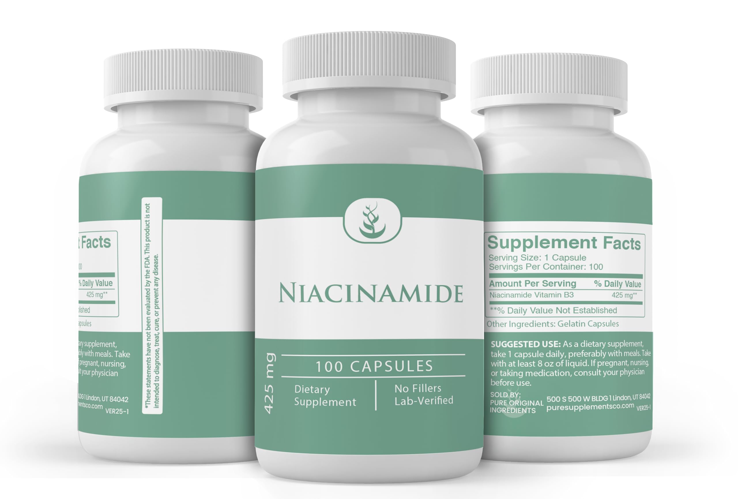 Pure Original Ingredients, Niacinamide, 100 Capsules — Amazon image 4