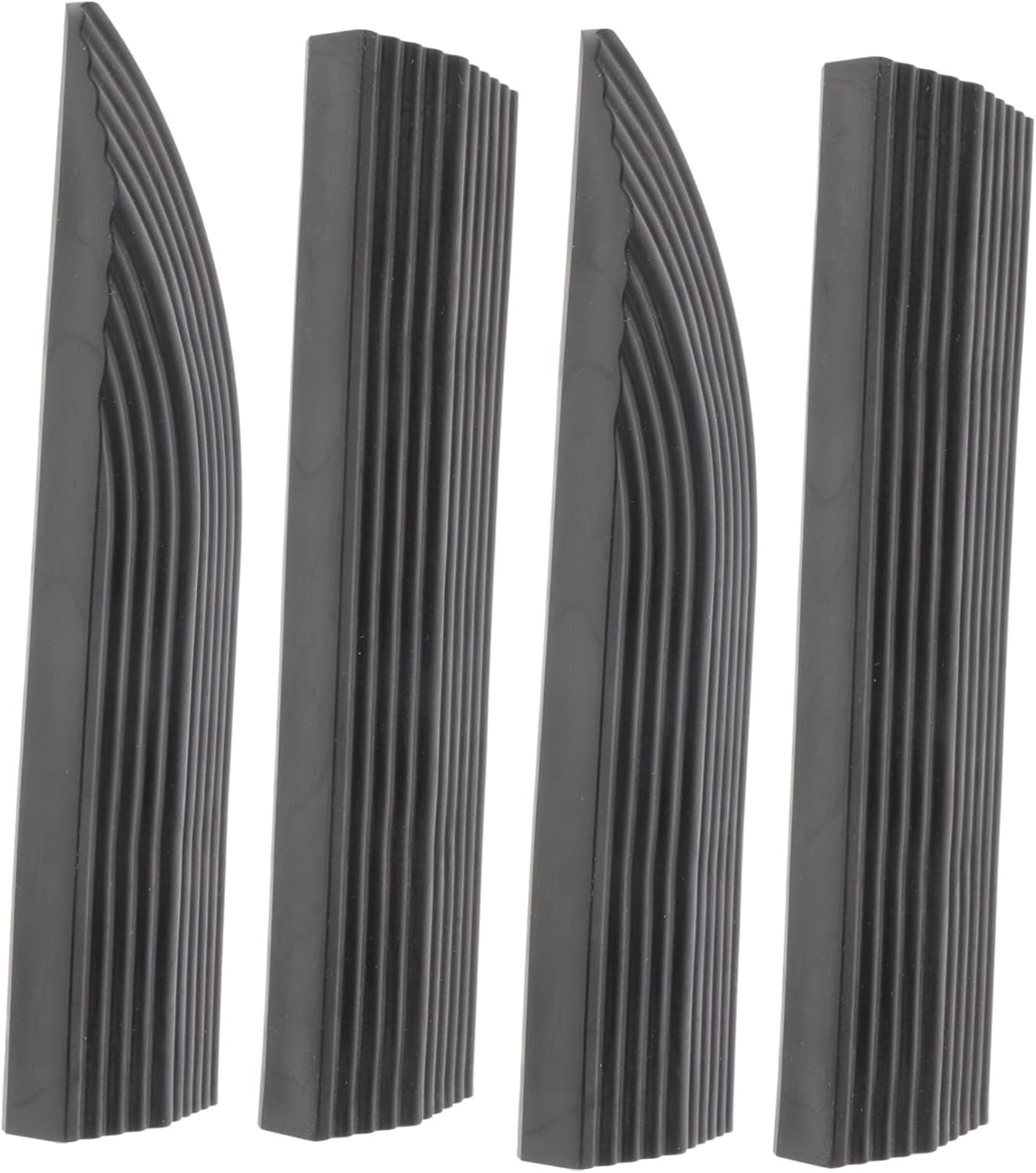 4Pcs Durable Rubber Slope for Home Entry Non Slip for Cars Wheelchairs and Robotic Vacuums Indoor Step and Doorway