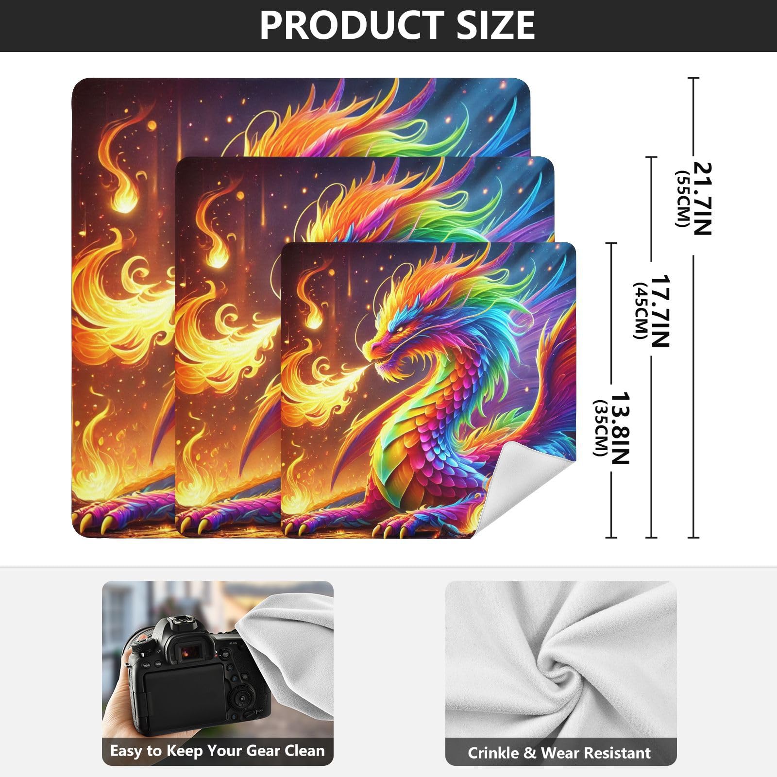 Joko Ivery Dragon Flames Rainbow Protective Wrap 13.8