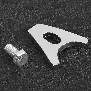 Chrome Steel Distributor Clamp Hold Down with Screw Distributor Clamp Chrome Steel Hold Down SBC BBC Fit for DISTRIBUTORS V8 & V6